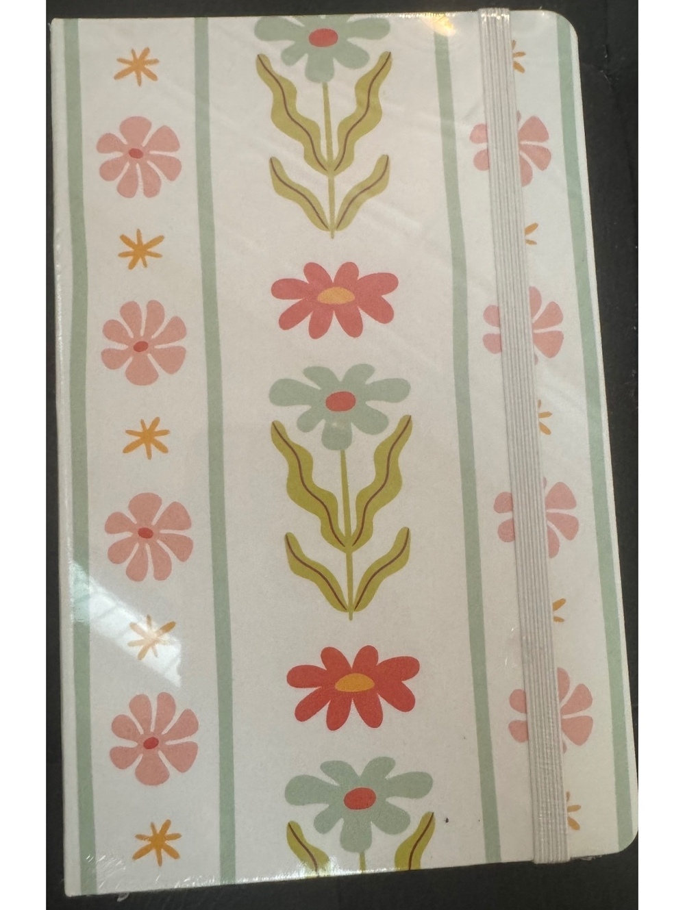 Moleskine Custom Edition Floral Lined Notebook with Elastic Band, 4.5 x 7 inches